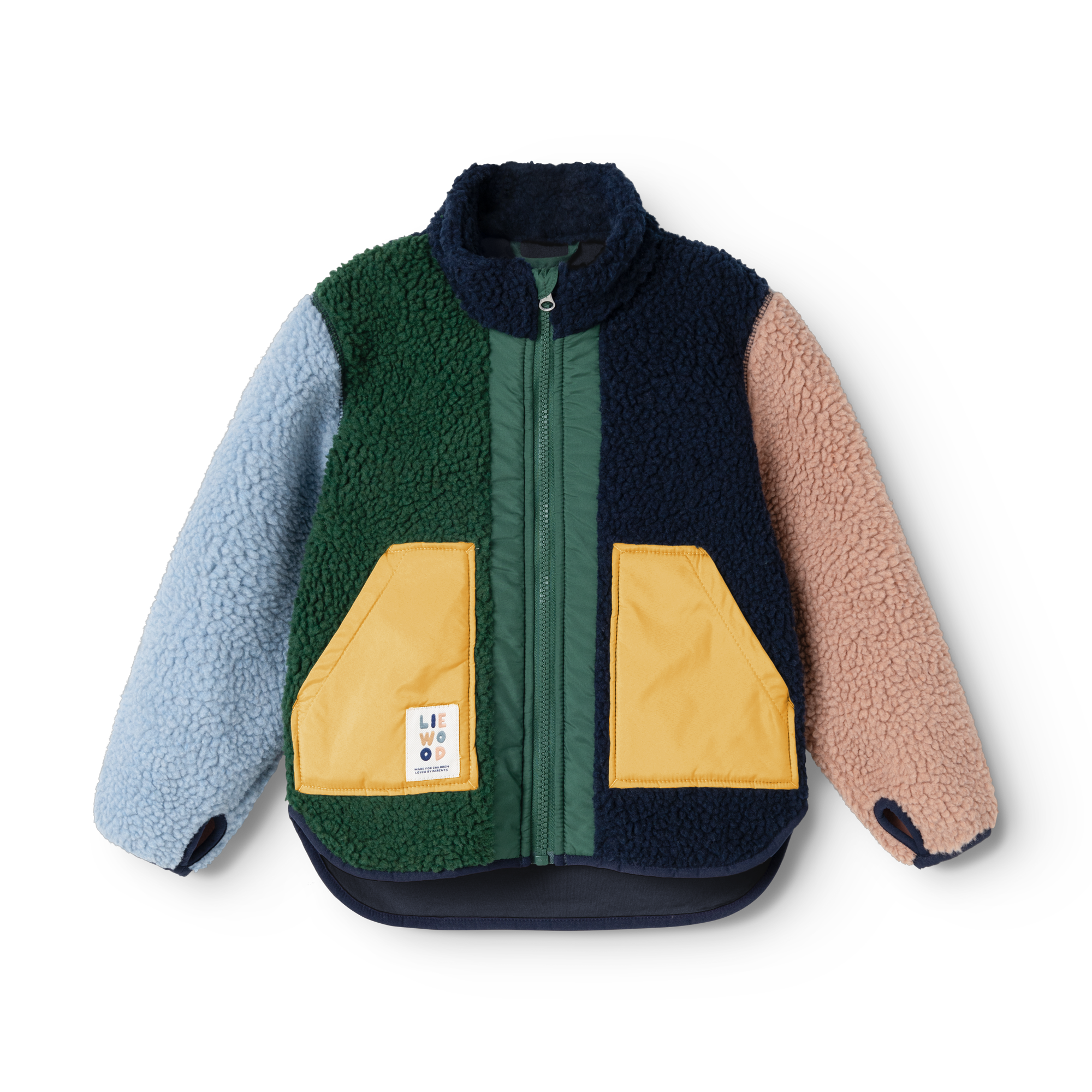 Noam Pile Jacket Garden Green Multi Mix
