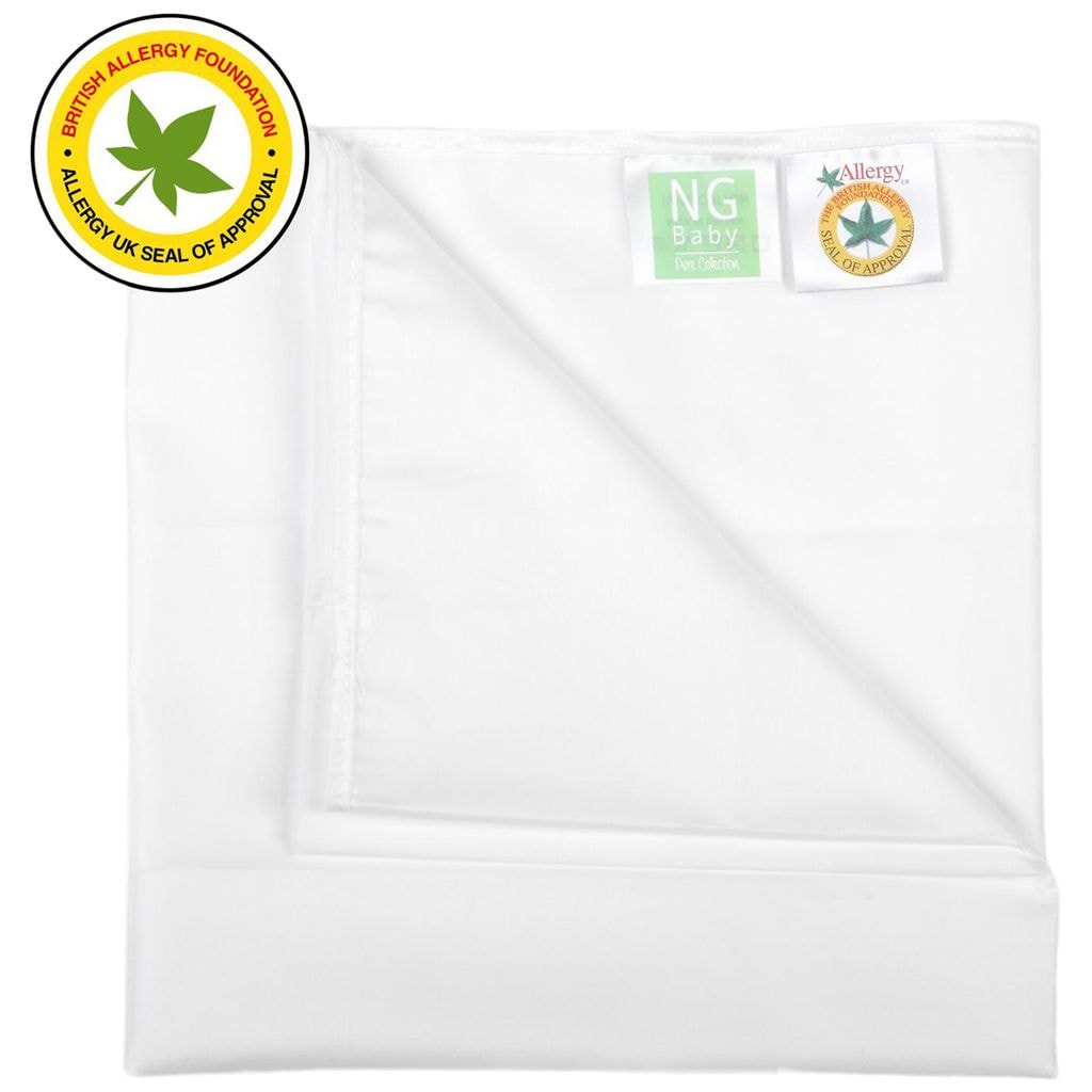 Flat Sheet Crib/Cot Pure