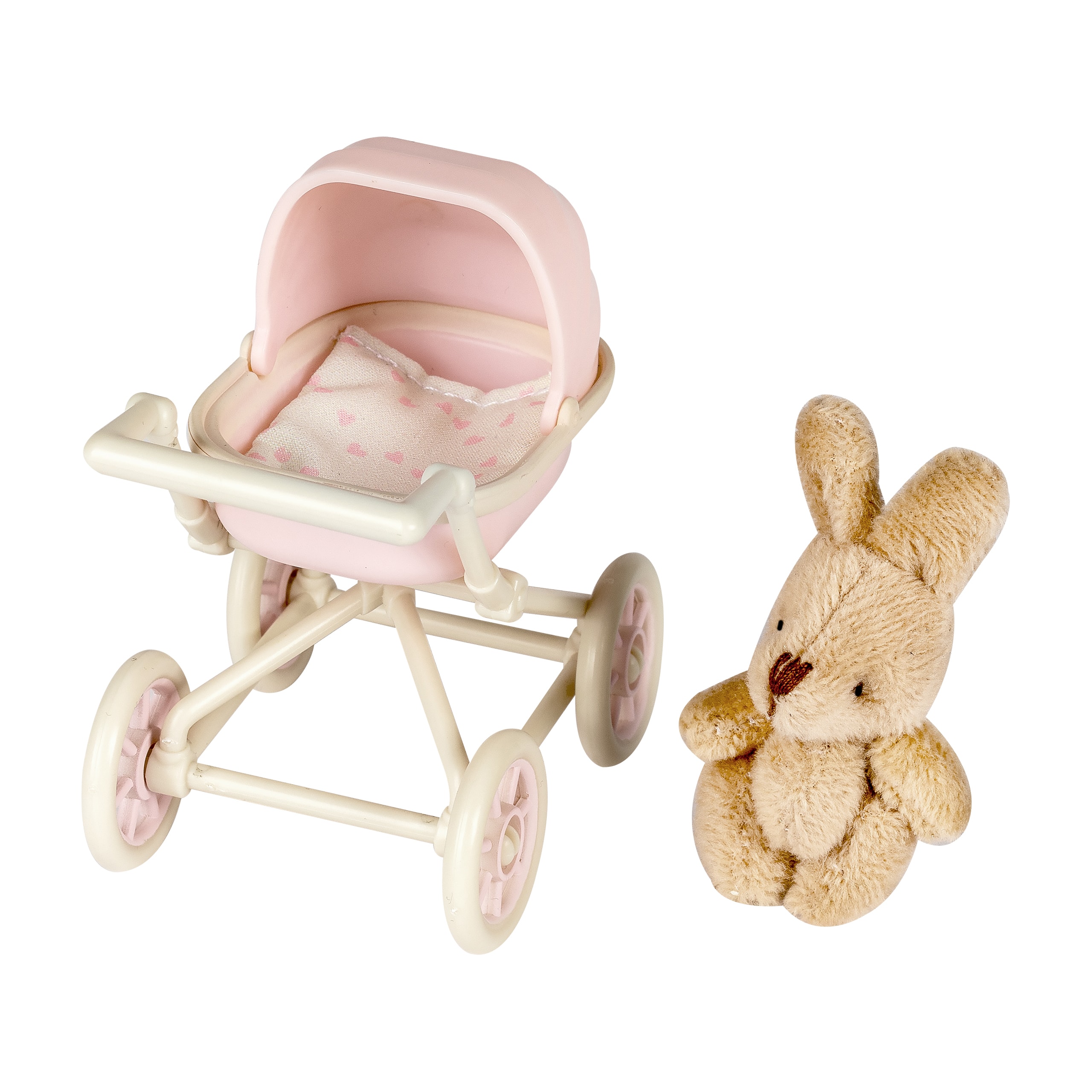 Stroller & Teddy Bear Pink
