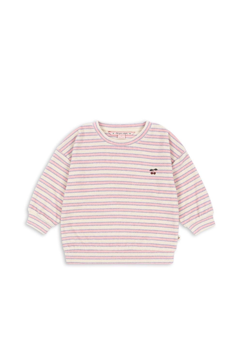 Itty Sweat Shirt Gots Lolly Stripe