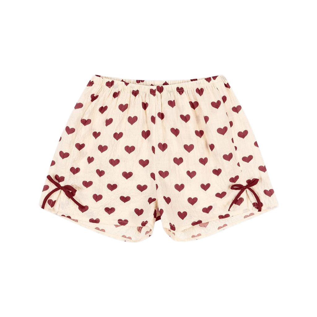 GOTS Ava Slit Shorts Amour Rouge