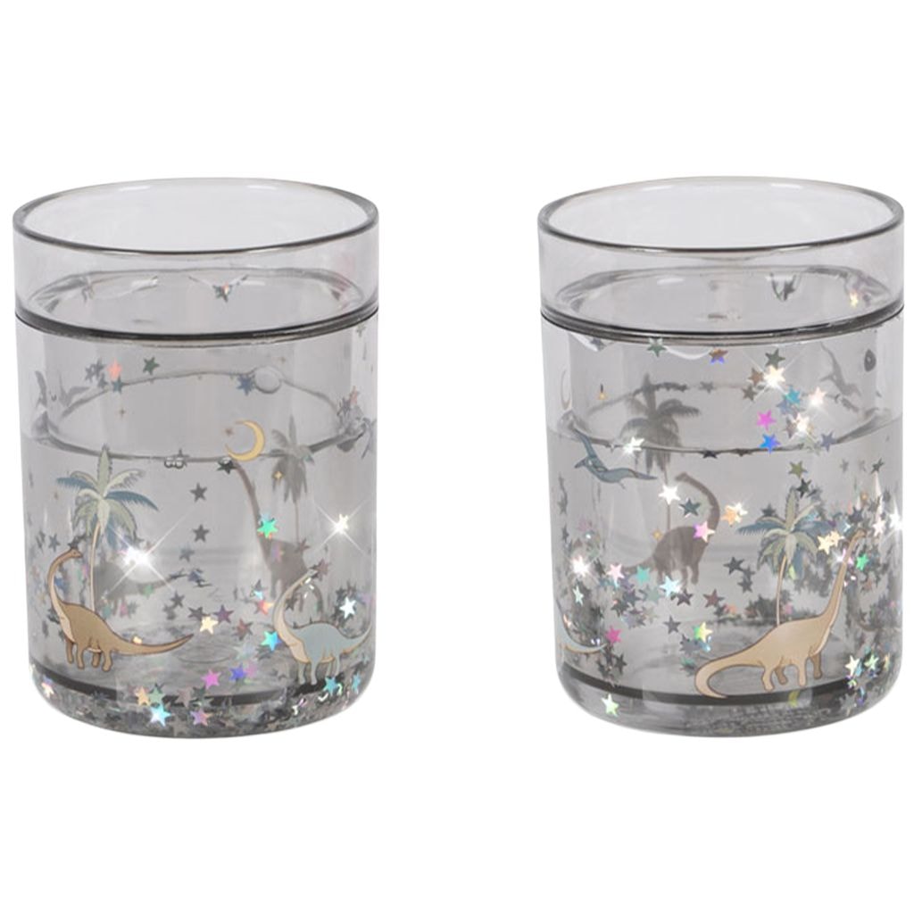 2-Pack Glittery Cups Dino