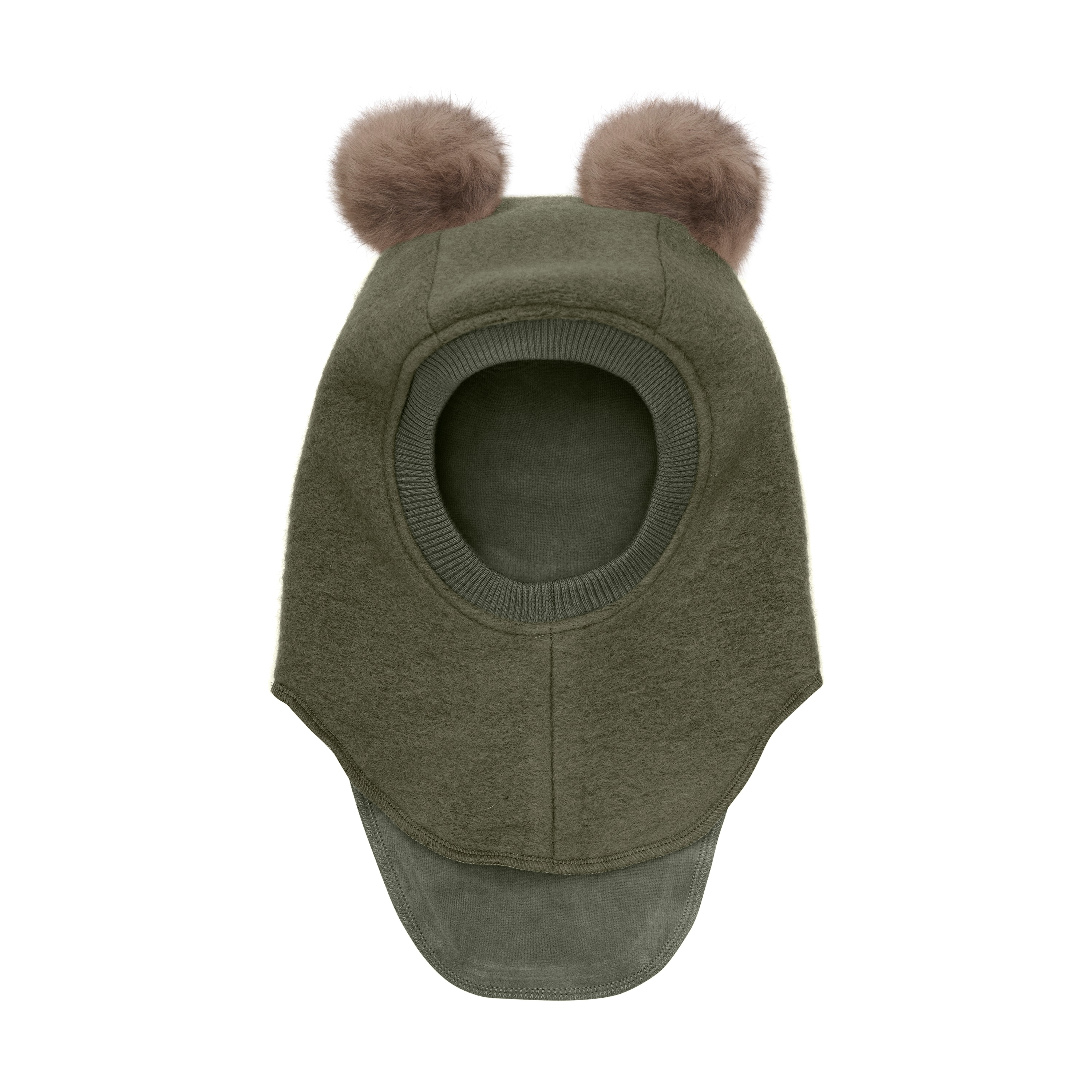 Balaclava Wool Alpaca Pompoms Beetle