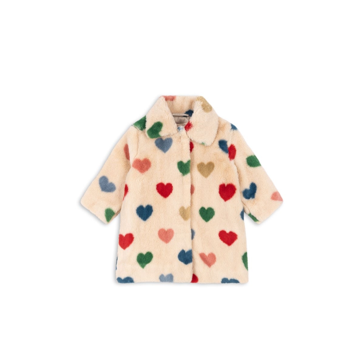 Fuzzie Coat Grs Bon Coeur Coloré