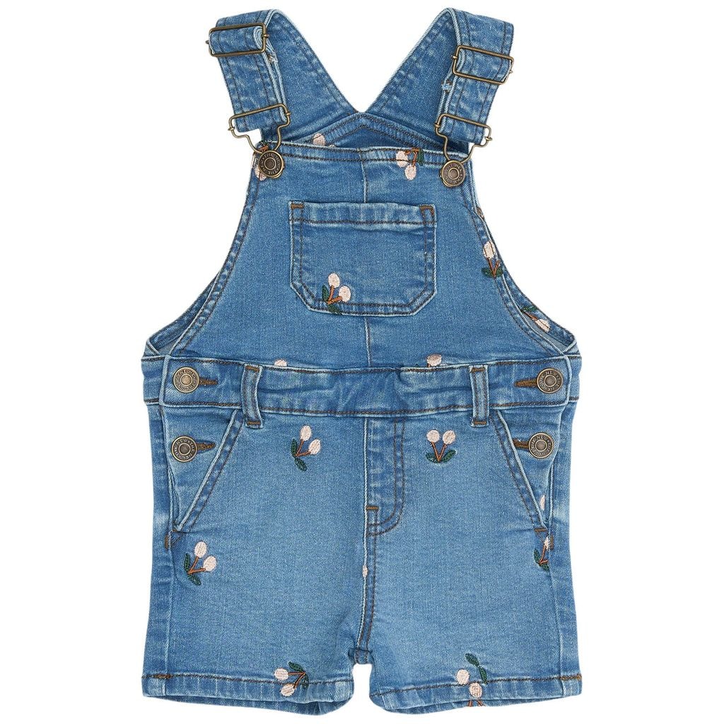 Ovia 오버롤 Light Blue Denim Emb