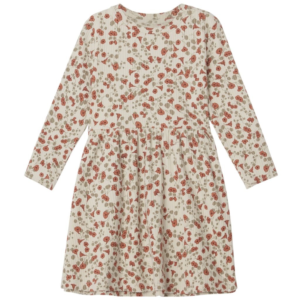 Printed Ribbed Dress Royal Cress