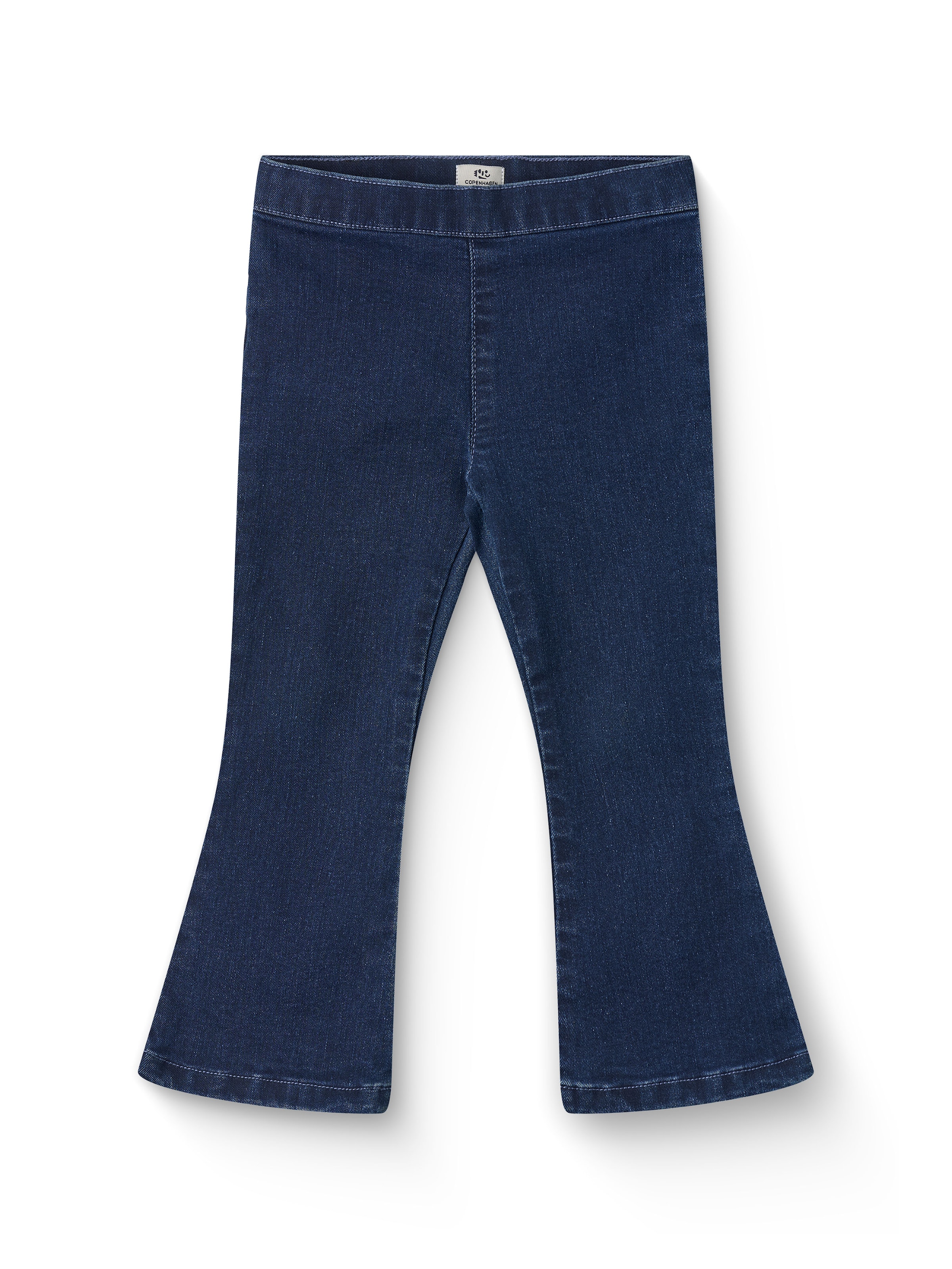 Flare Super Stretch Jeggings Dark Indigo Blue Washed