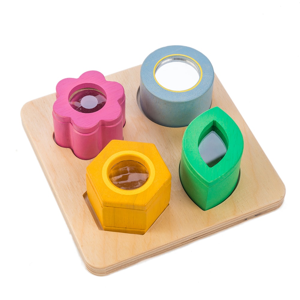 Visual Sensory Trays 4 Stk. Puslespill Wood