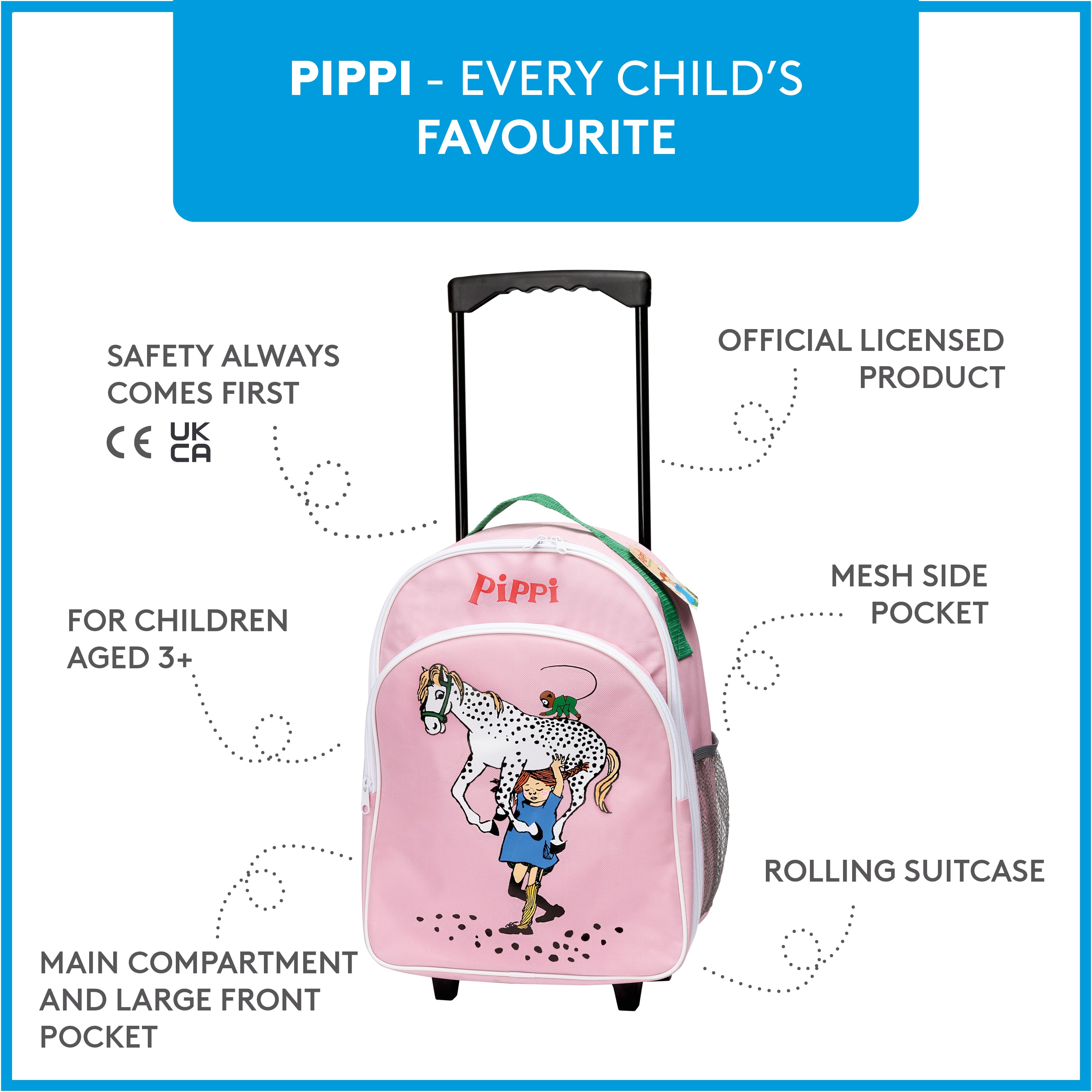 Pippi Rullbag Pink