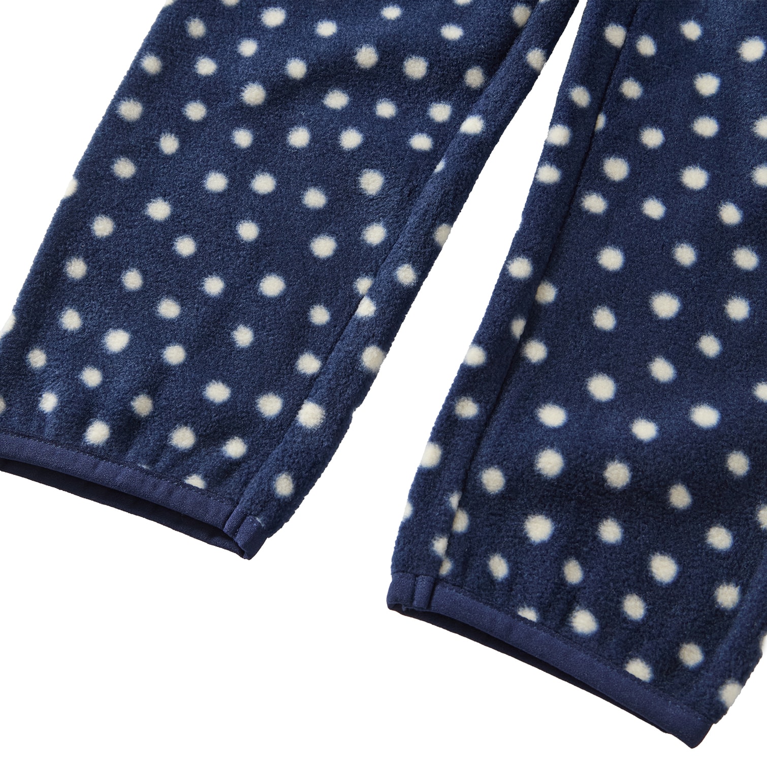 Northpole Fleecebyxor Navy Polka Dots