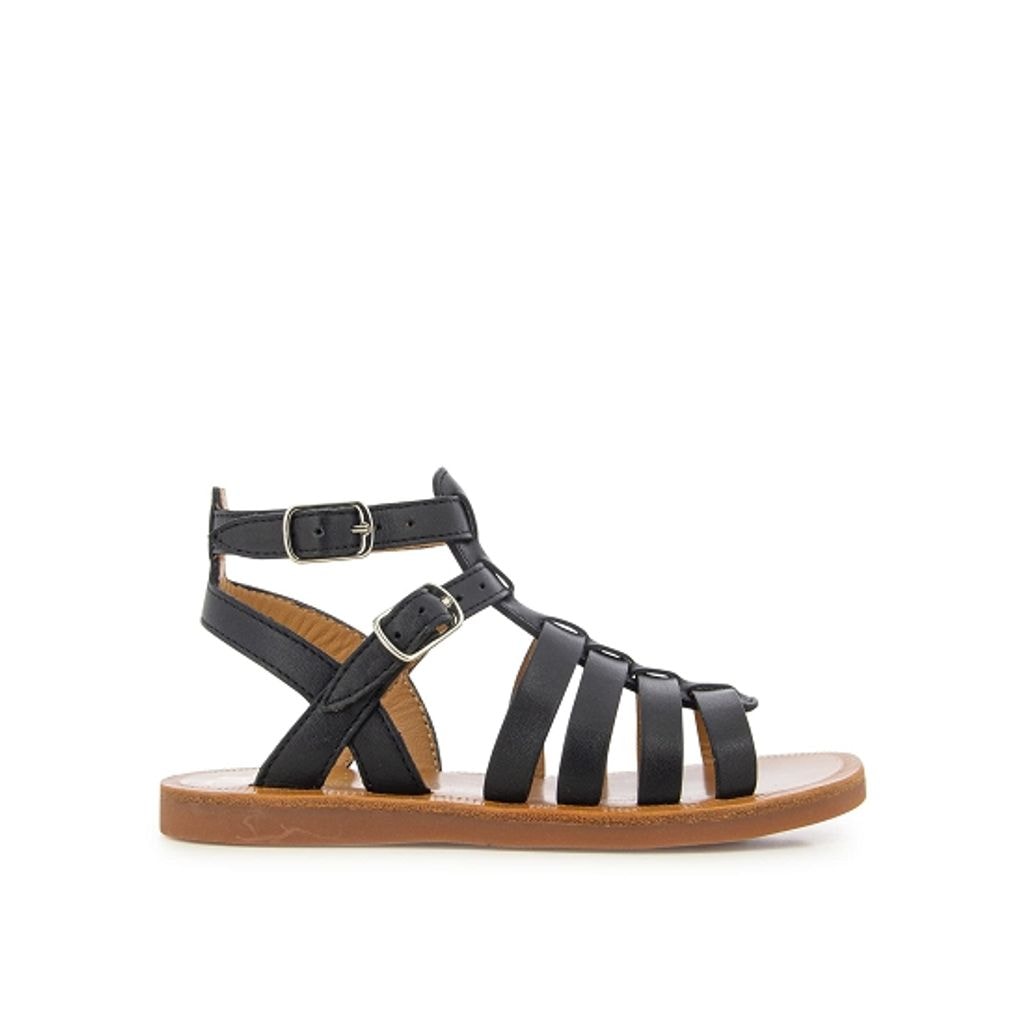 Plagette Gladiator Sandals Black