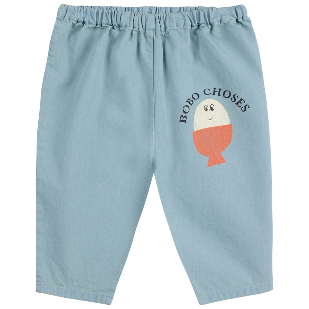 Morning Egg Baby Denim Pants Light Blue