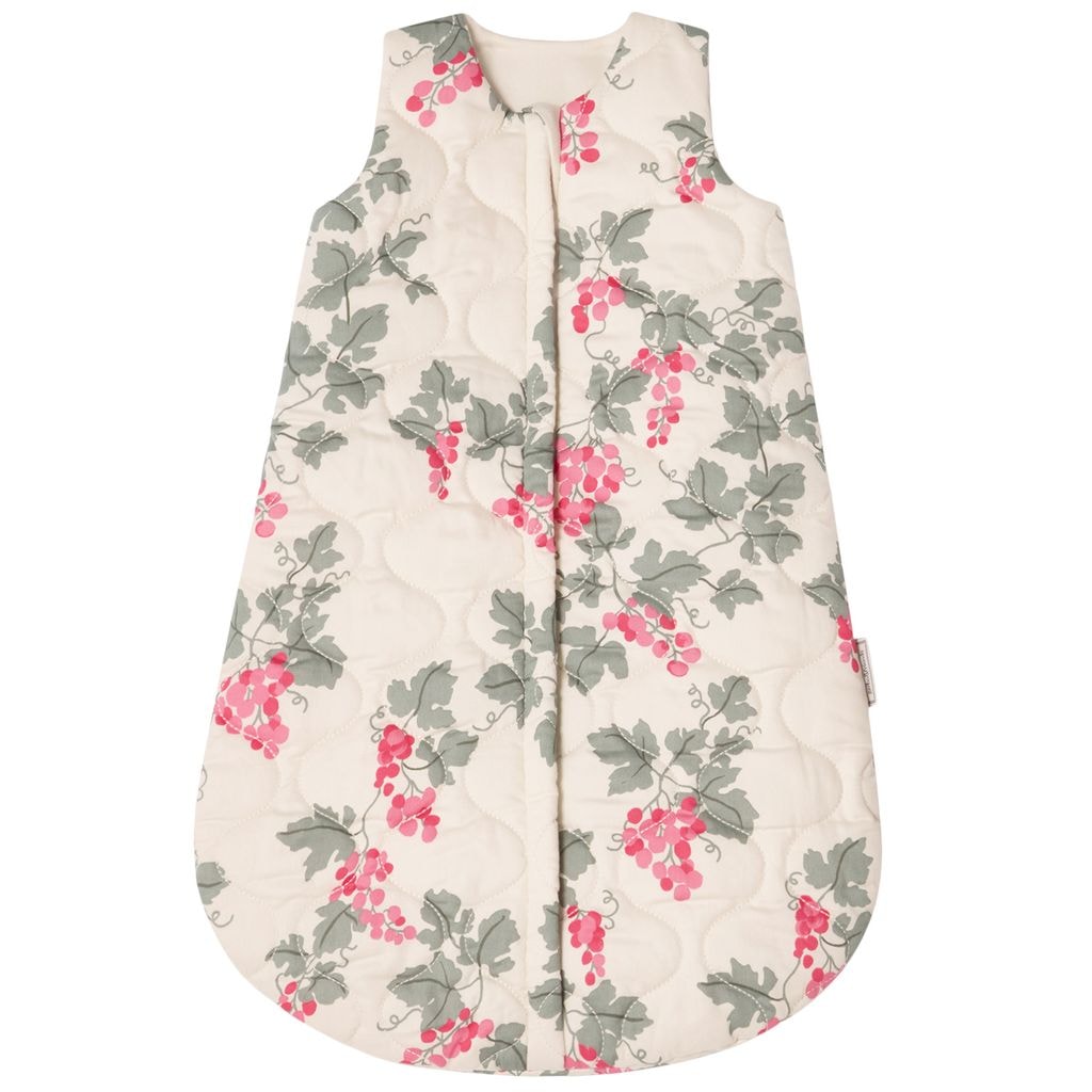 Satin Quilted Sleeping Bag Grapes Pink