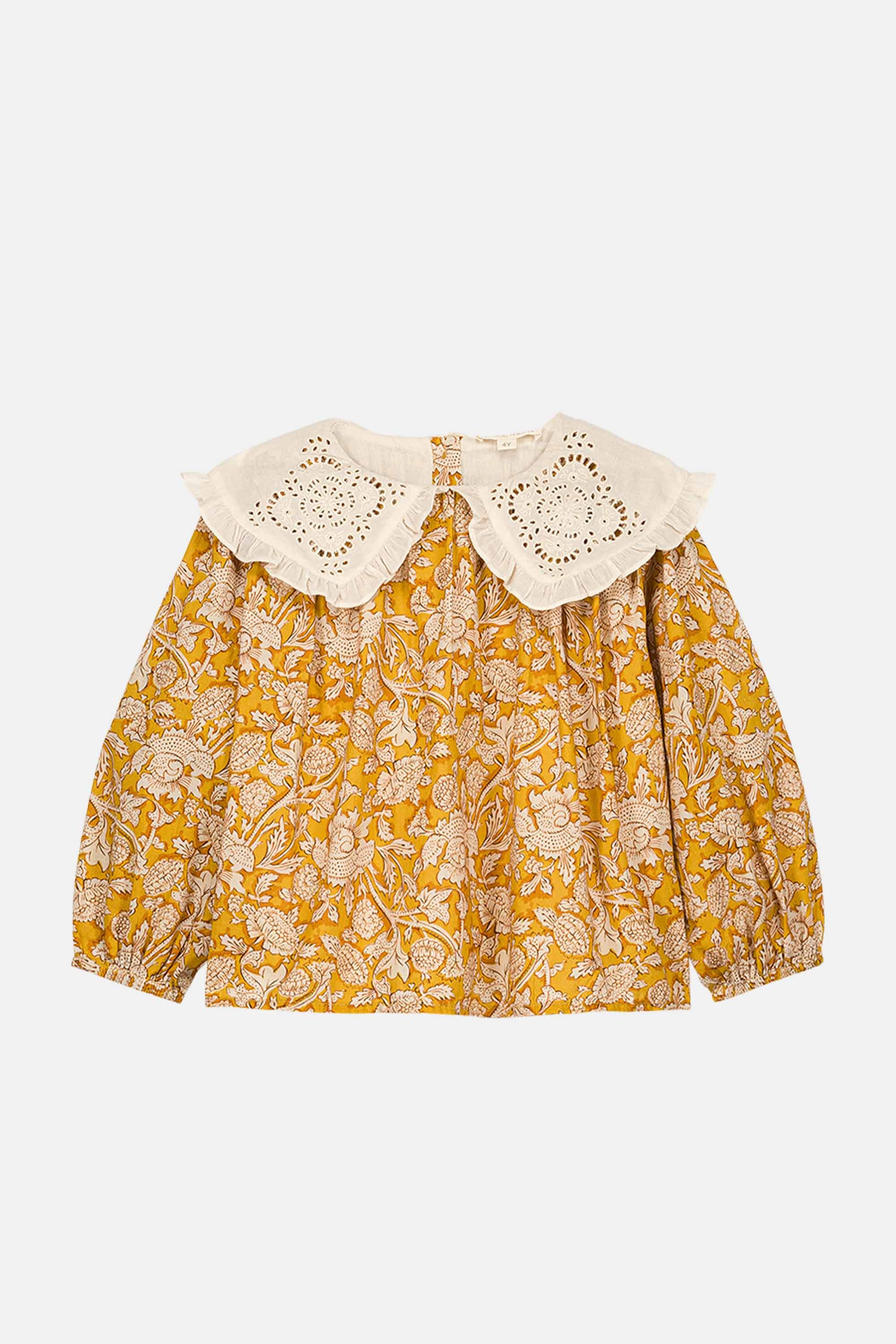 Clea Woven Blouse Honey Mountain Avens