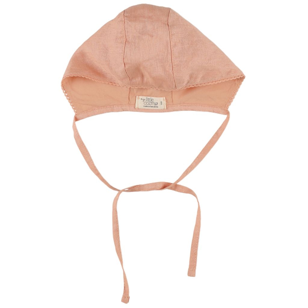 Bonnet In Linen Pink