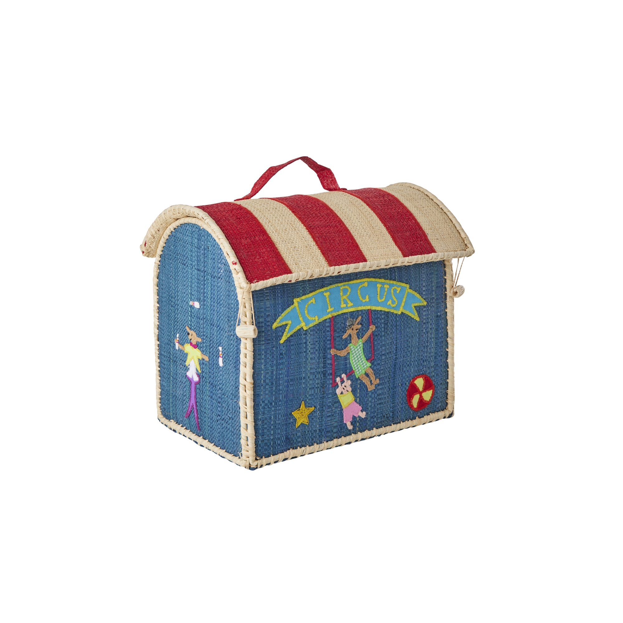 Cirkus Extra Litet Raffia-förvaringshus
