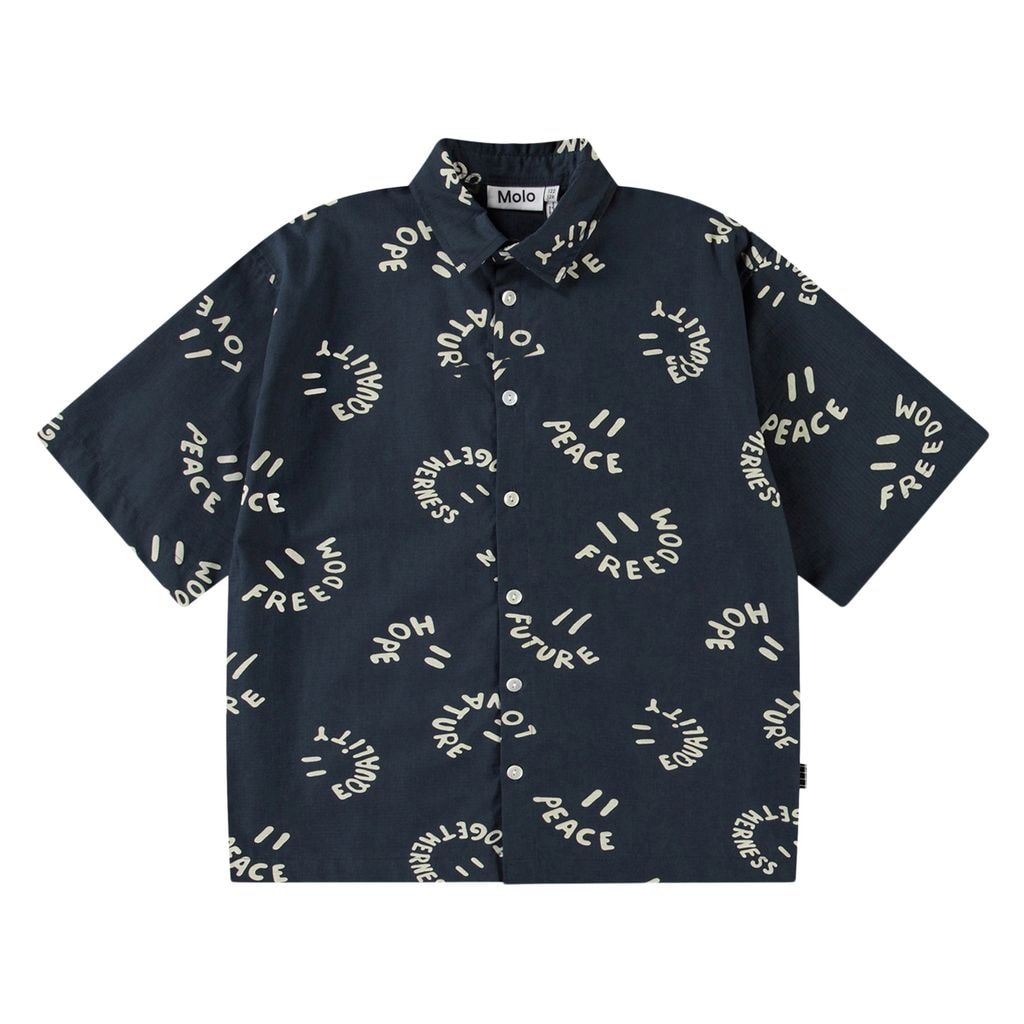 Richie Long Sleeve Shirt Smile Words