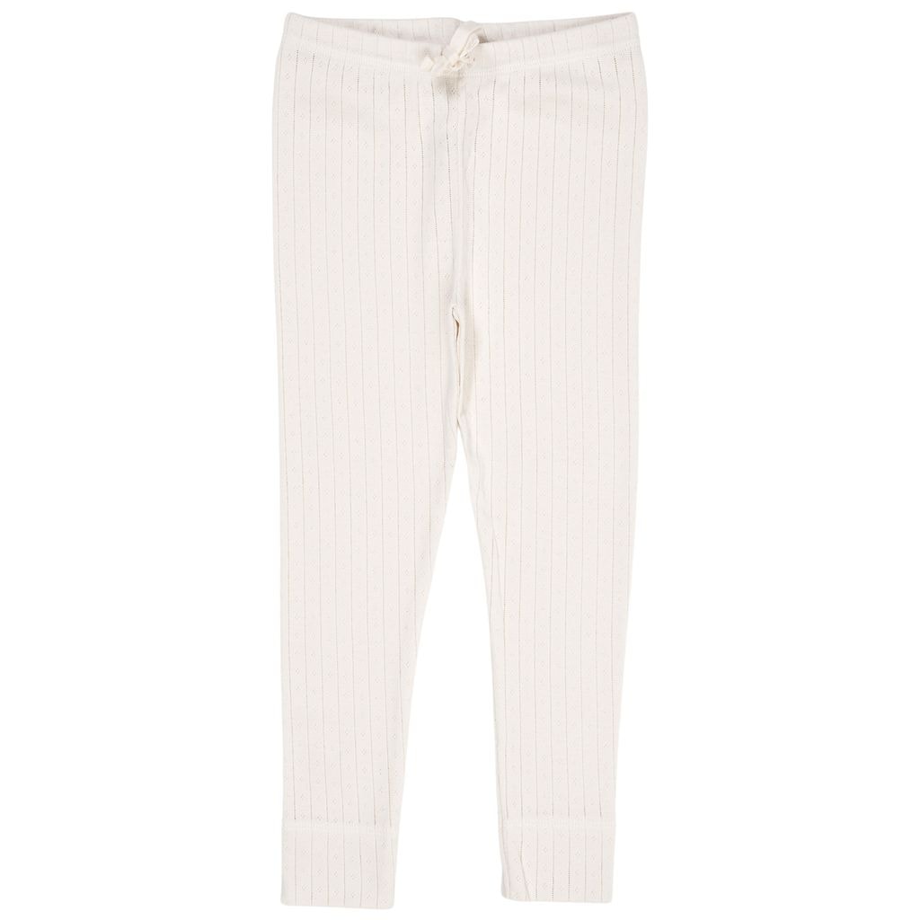 Pointelle Junior Leggings Cream