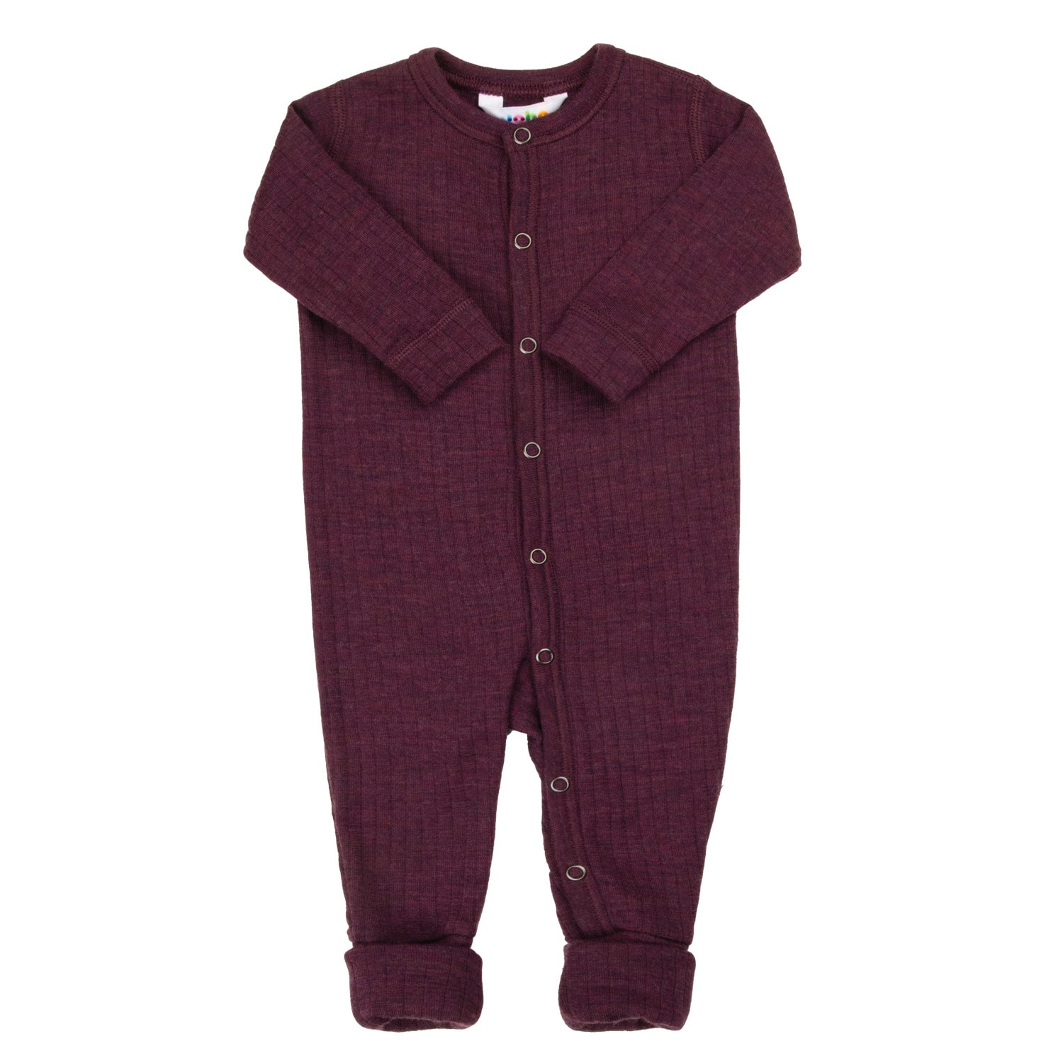 Wool Nightsuit With 2 In 1 Foot Plum 