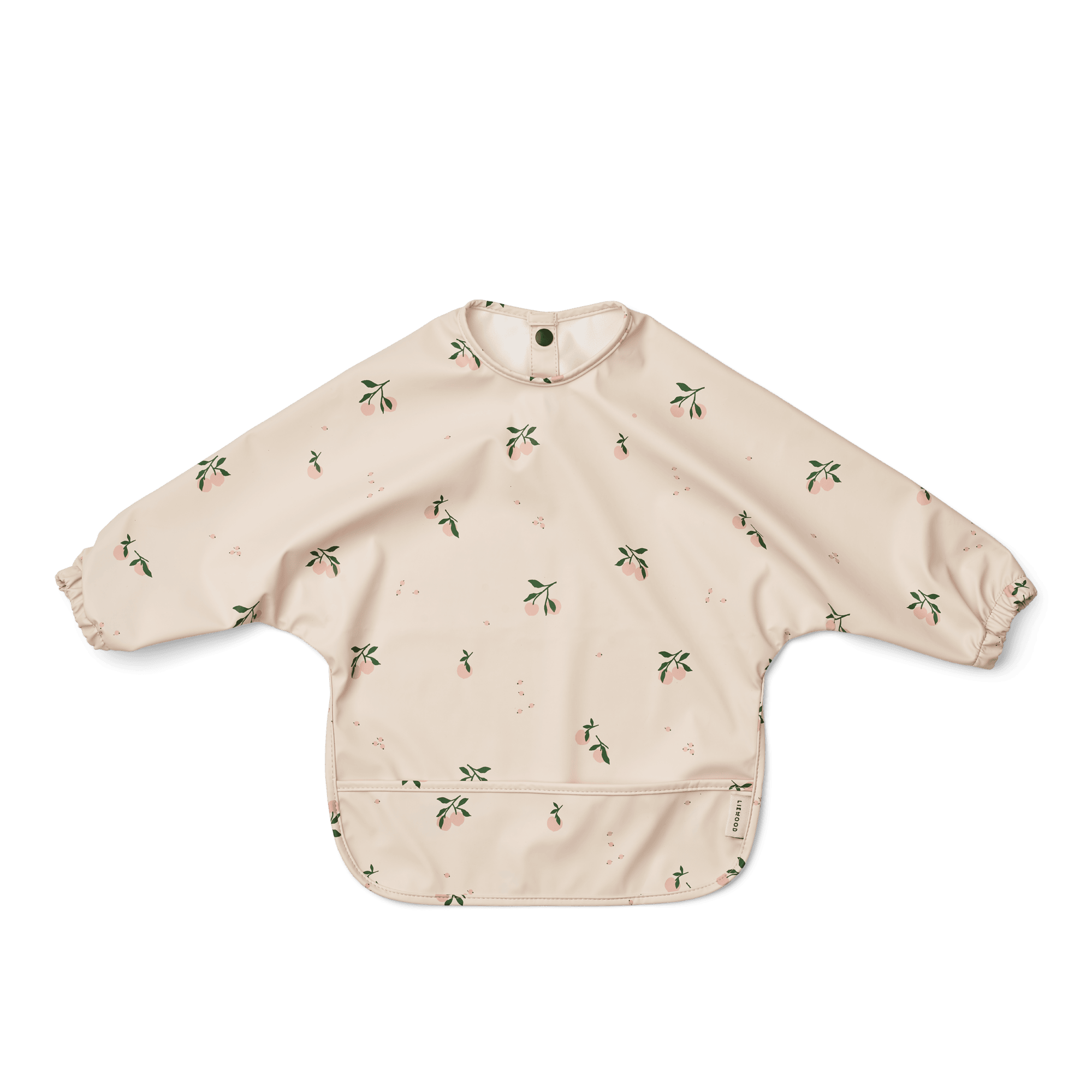 Merle Printed Cape Bib Peach / Sea Shell Mix
