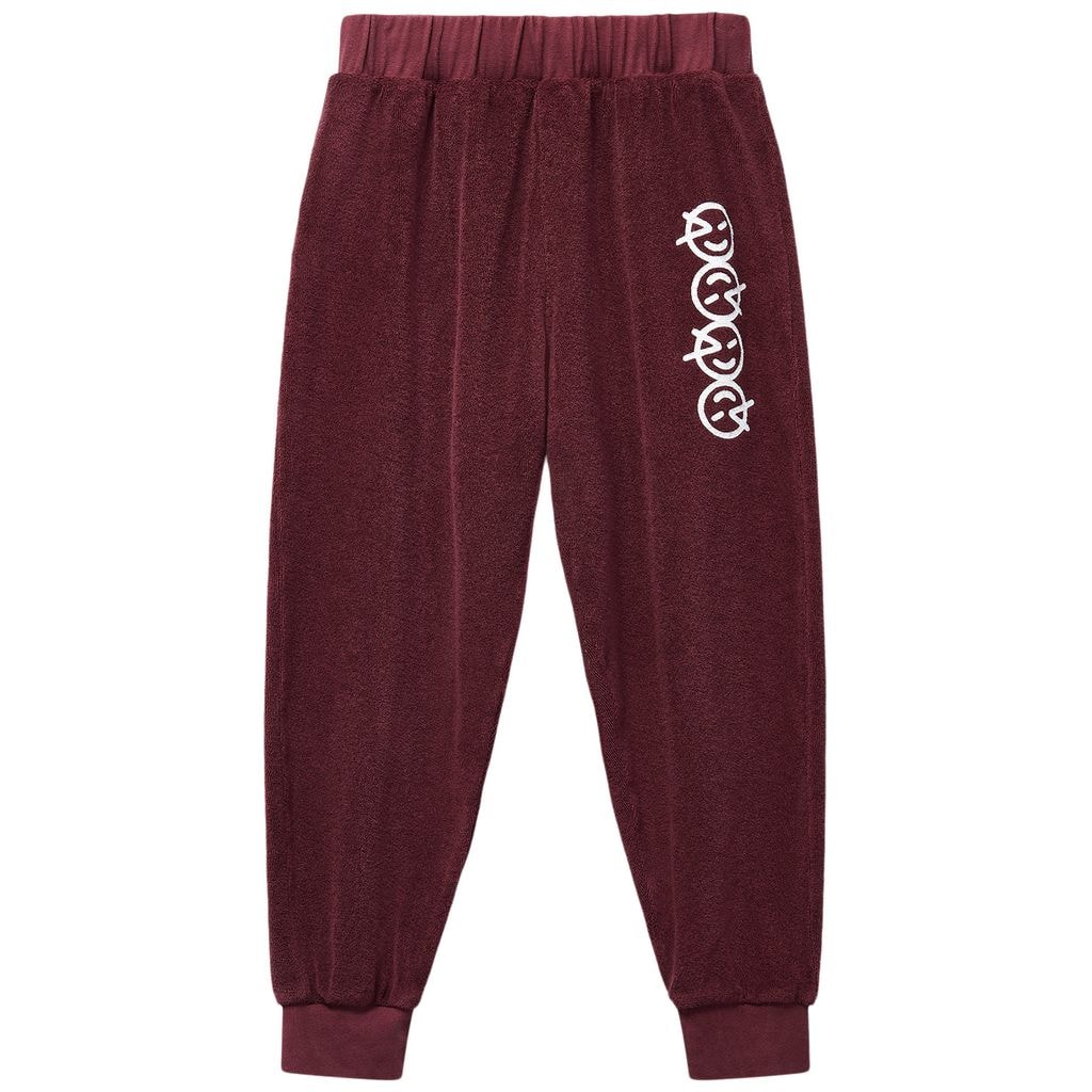 Keel Terry Track Pants Deepest Red