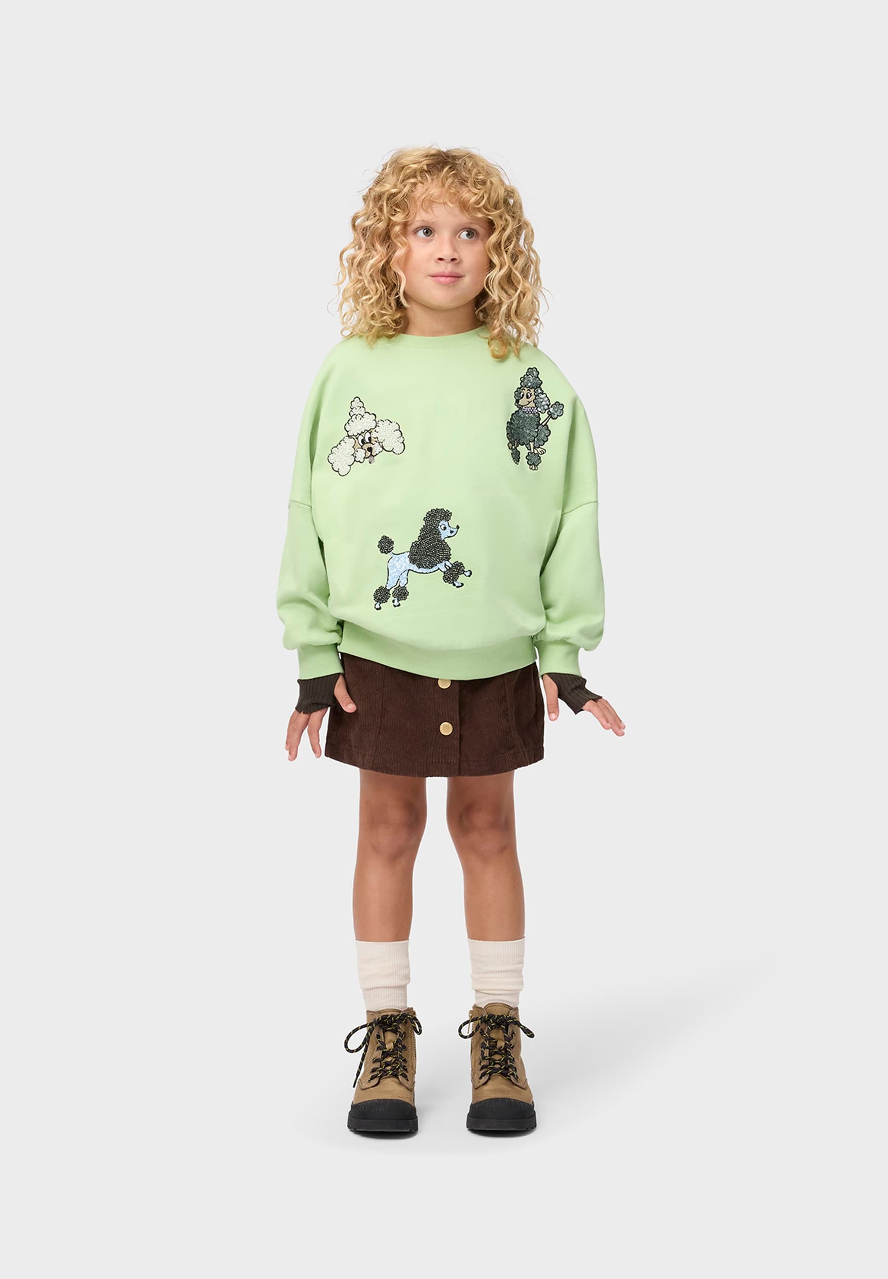 GOTS Marika Sweatshirt Nile Green