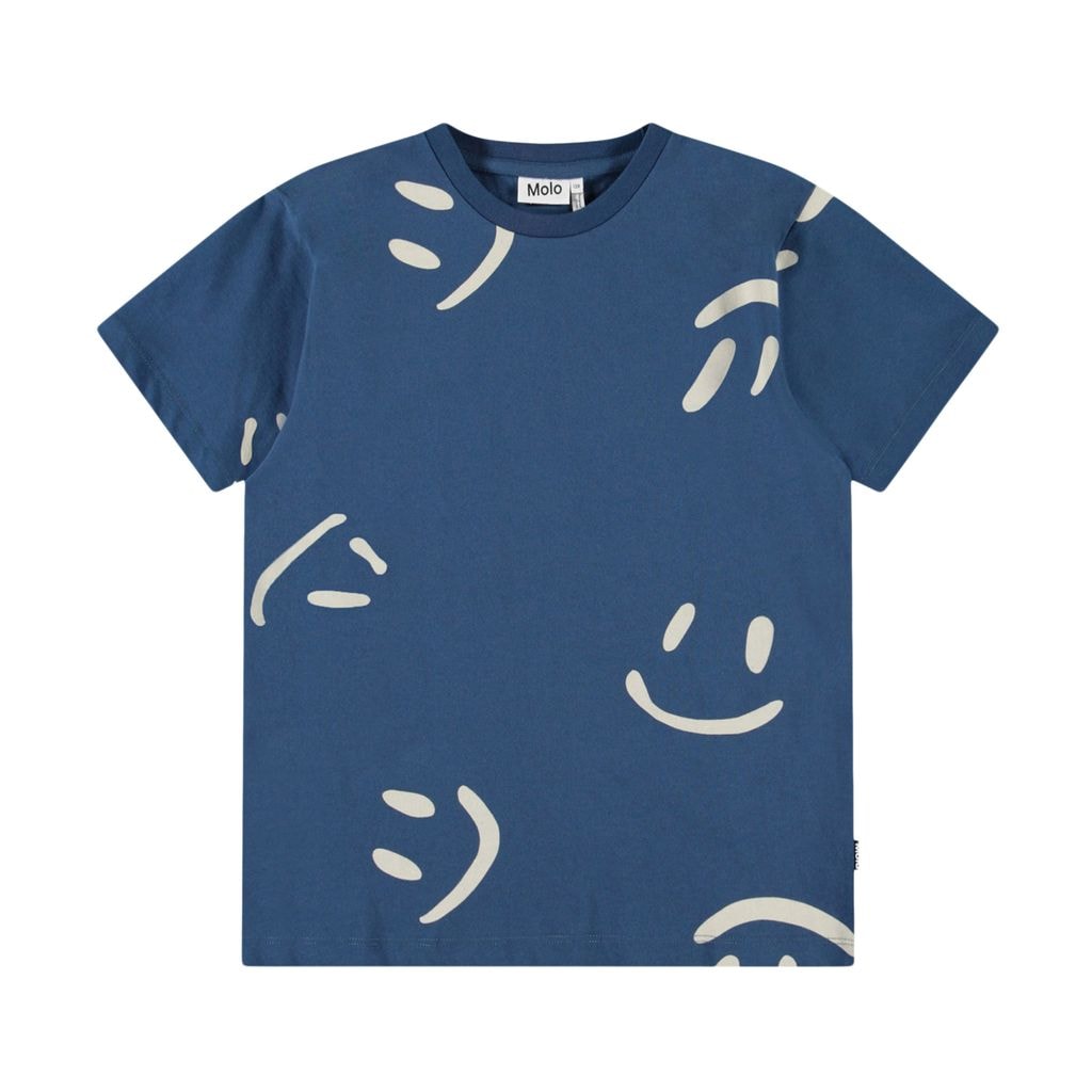Riley Short Sleeve T-Shirt Big Smiles Blue