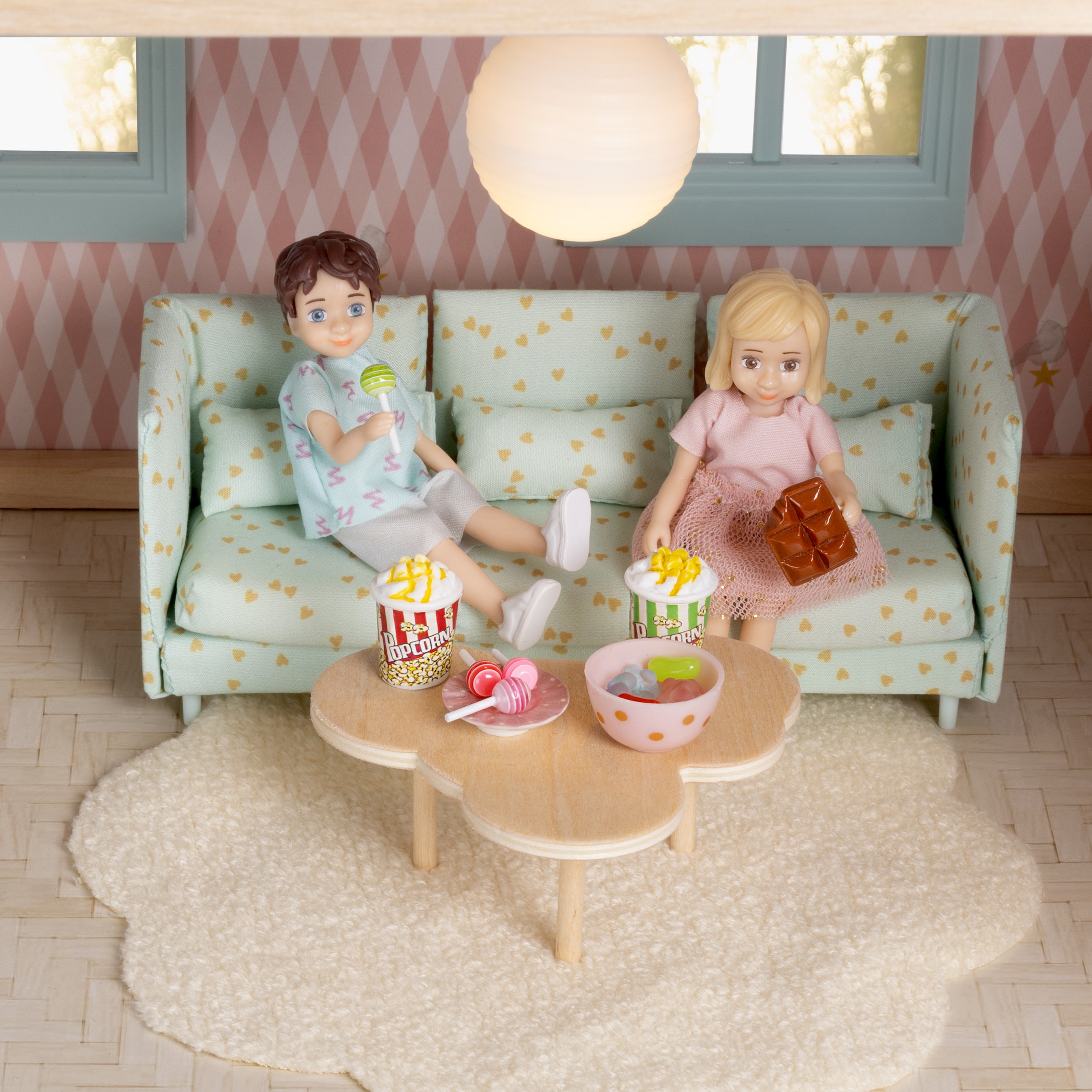 Dollhouse-søtsaker Og Godteri-tilbehør Set