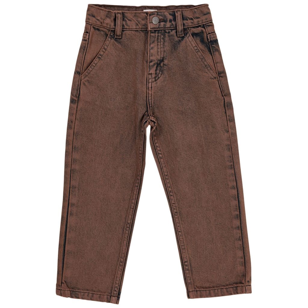 Organic Junior Jeans Dark Brown Dyed