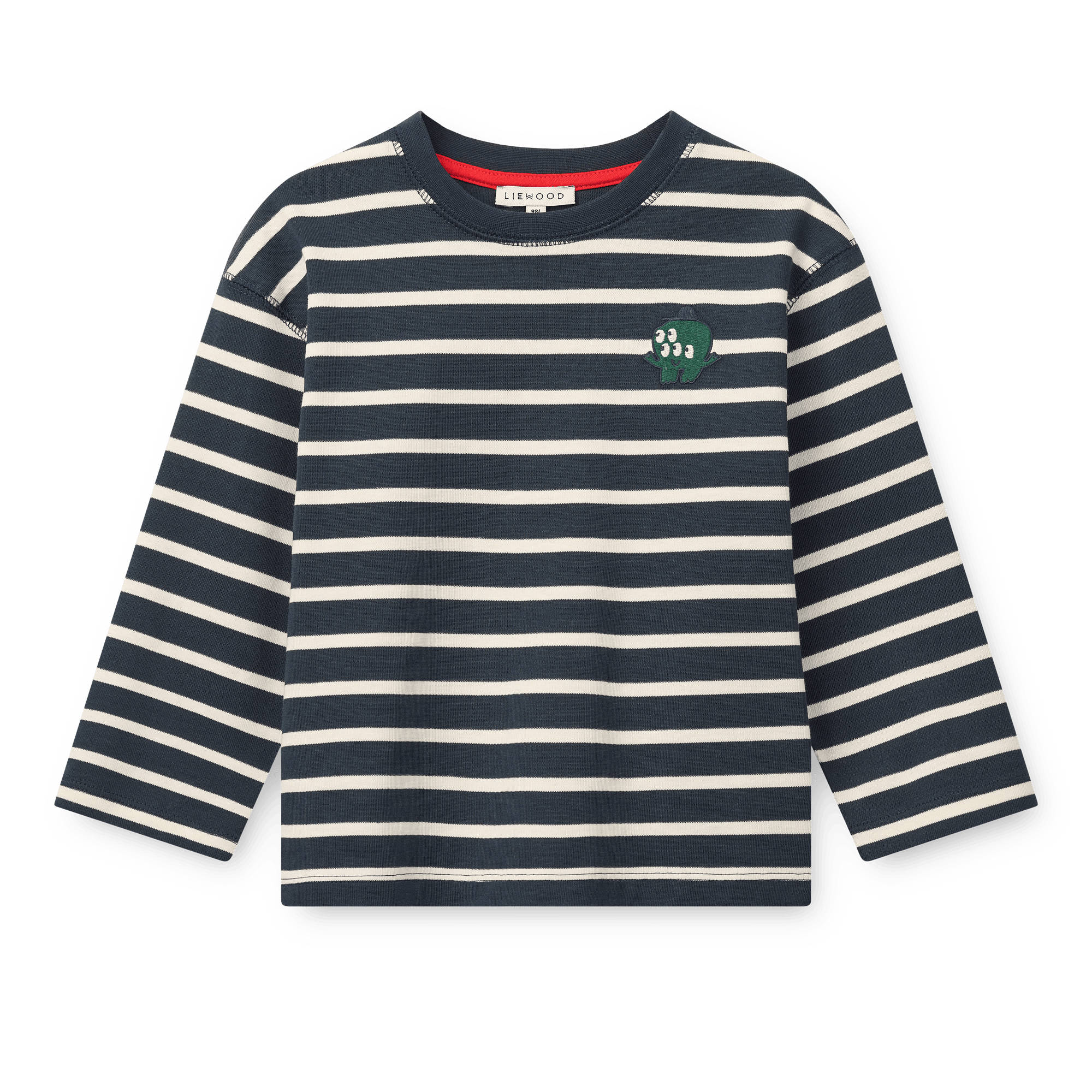 Tyler Långärmad T-shirt Yd Stripe Classic Navy Creme De La Creme