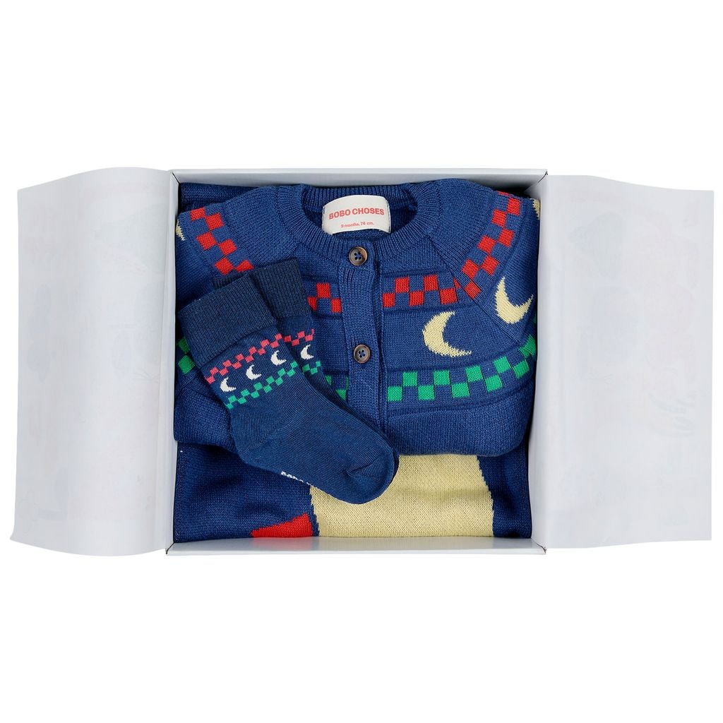 Beneath The Moon Knitted Gift Set Navy