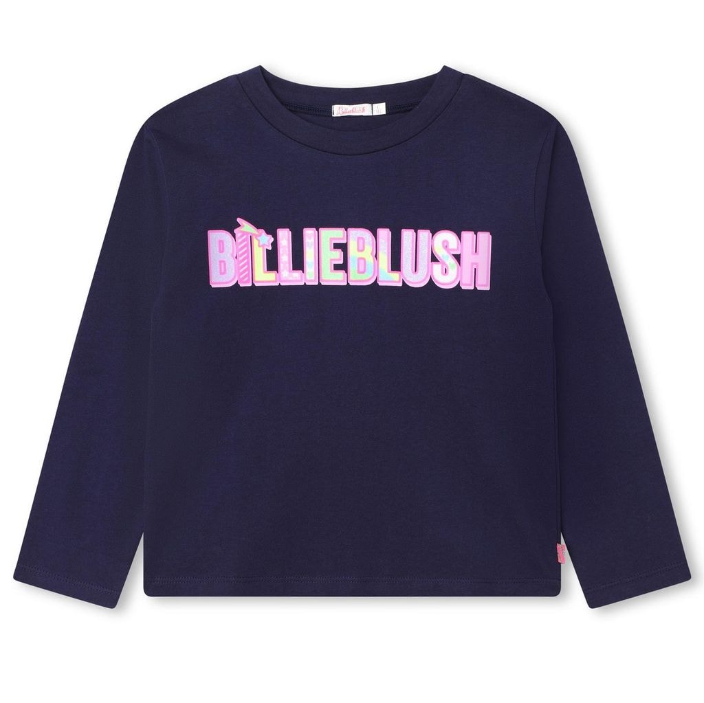 Long Sleeved Graphic T-shirt Navy