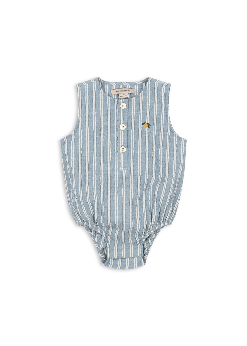 GOTS Elliot Romper Trio Bleu Stripe 