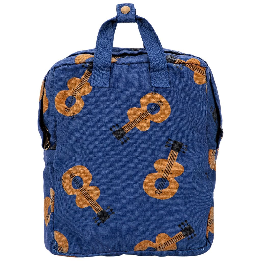 Acoustic Guitar Printed Backpack Blue