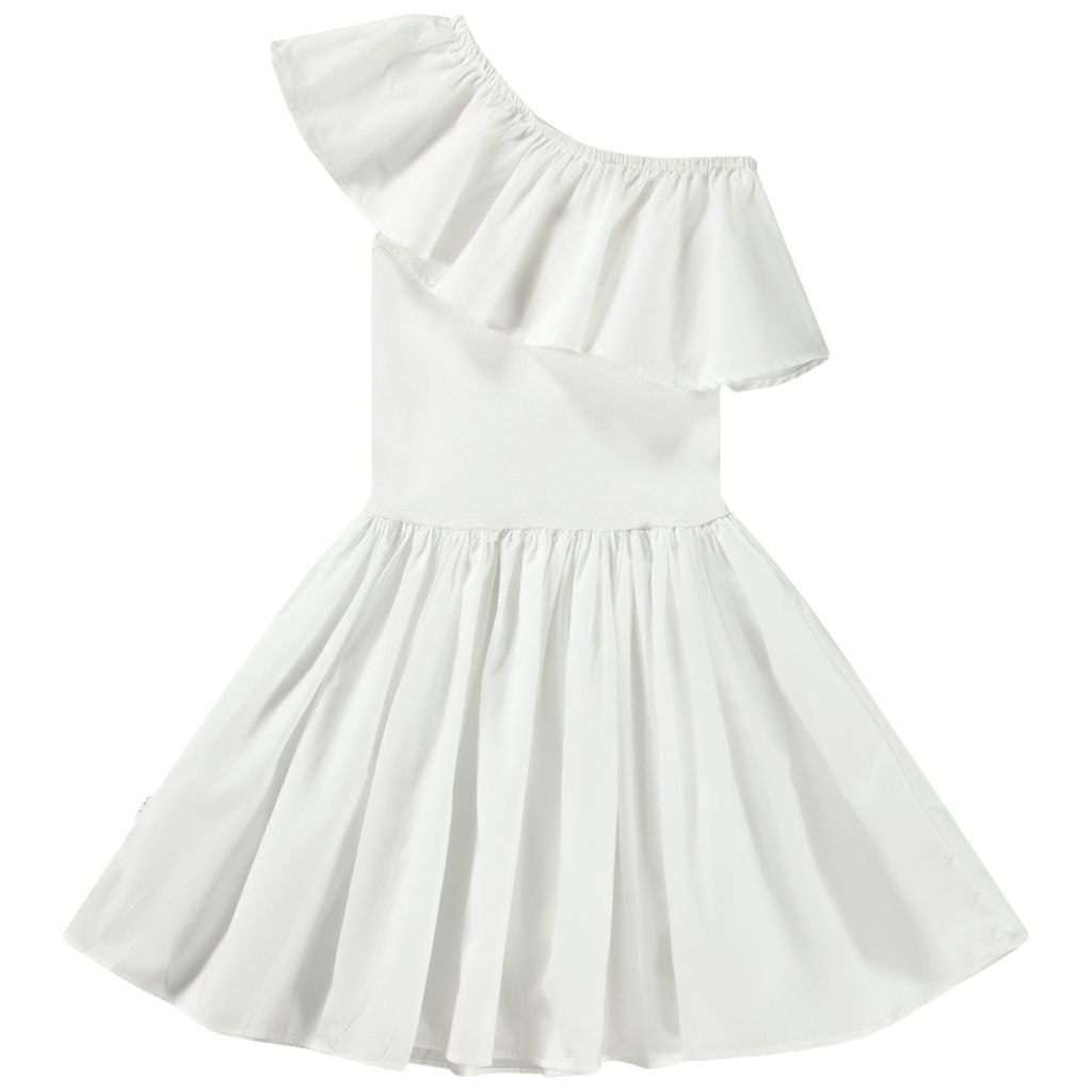 Chloey Short Sleeve Dress Crisp White