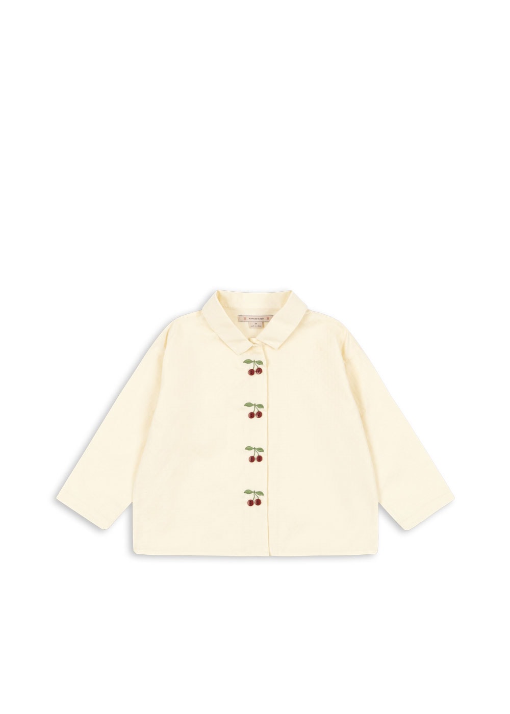 GOTS Evia Cherry Skjorta Cloud Cream 