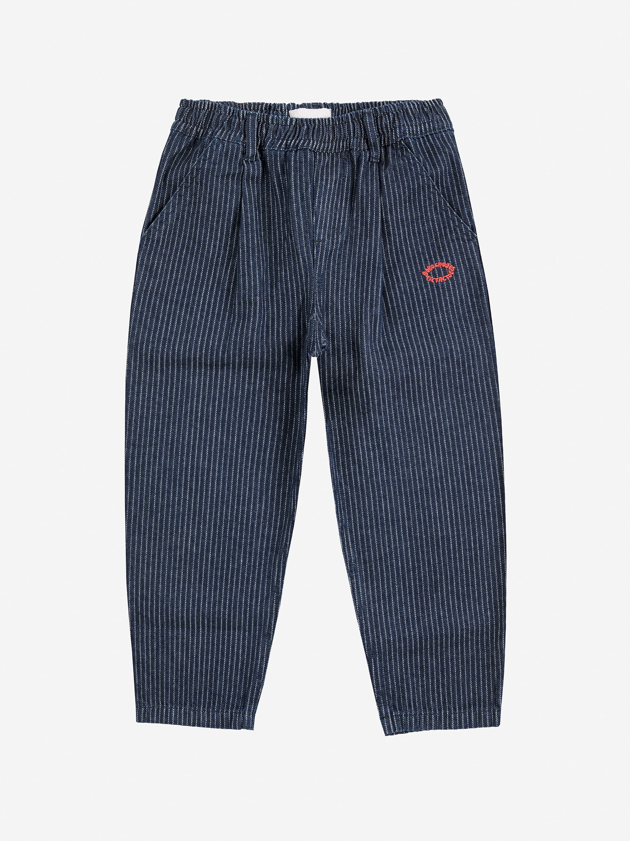 Tic Tac Toe Denim Pants Navy Blue