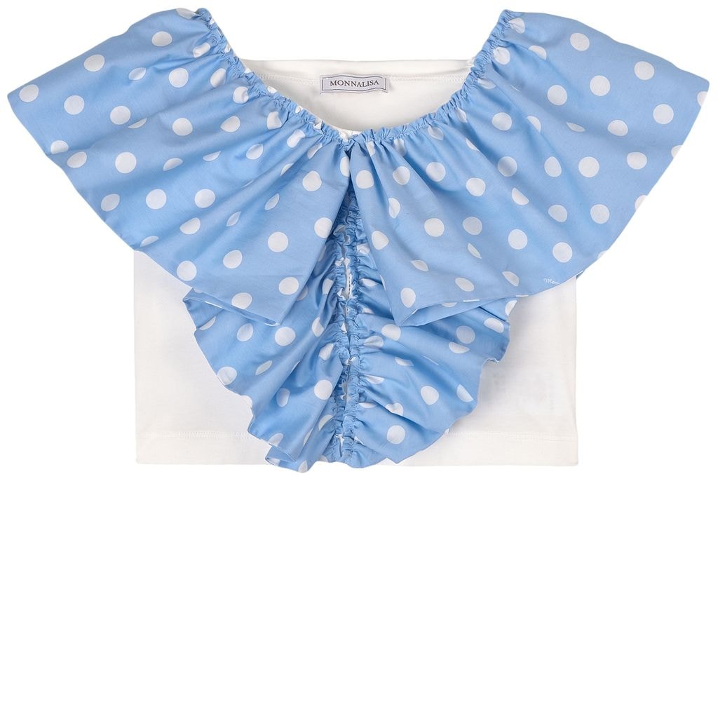 Frill T-Shirt Blue