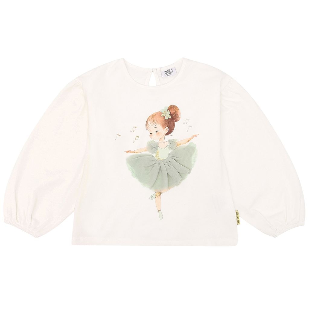 Alma Langærmet T-shirt Ivory
