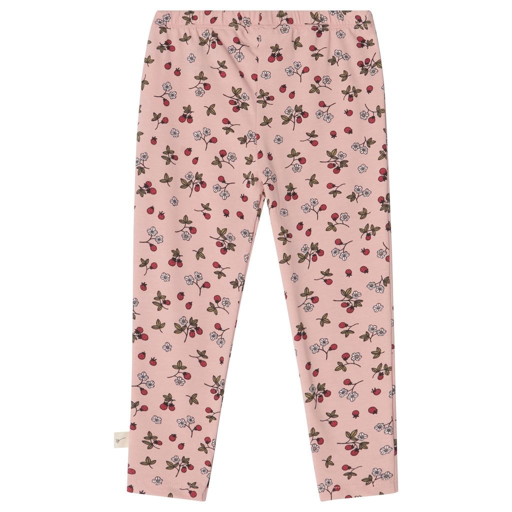 Kalle GOTS Mönstrade Leggings Wild Strawberry