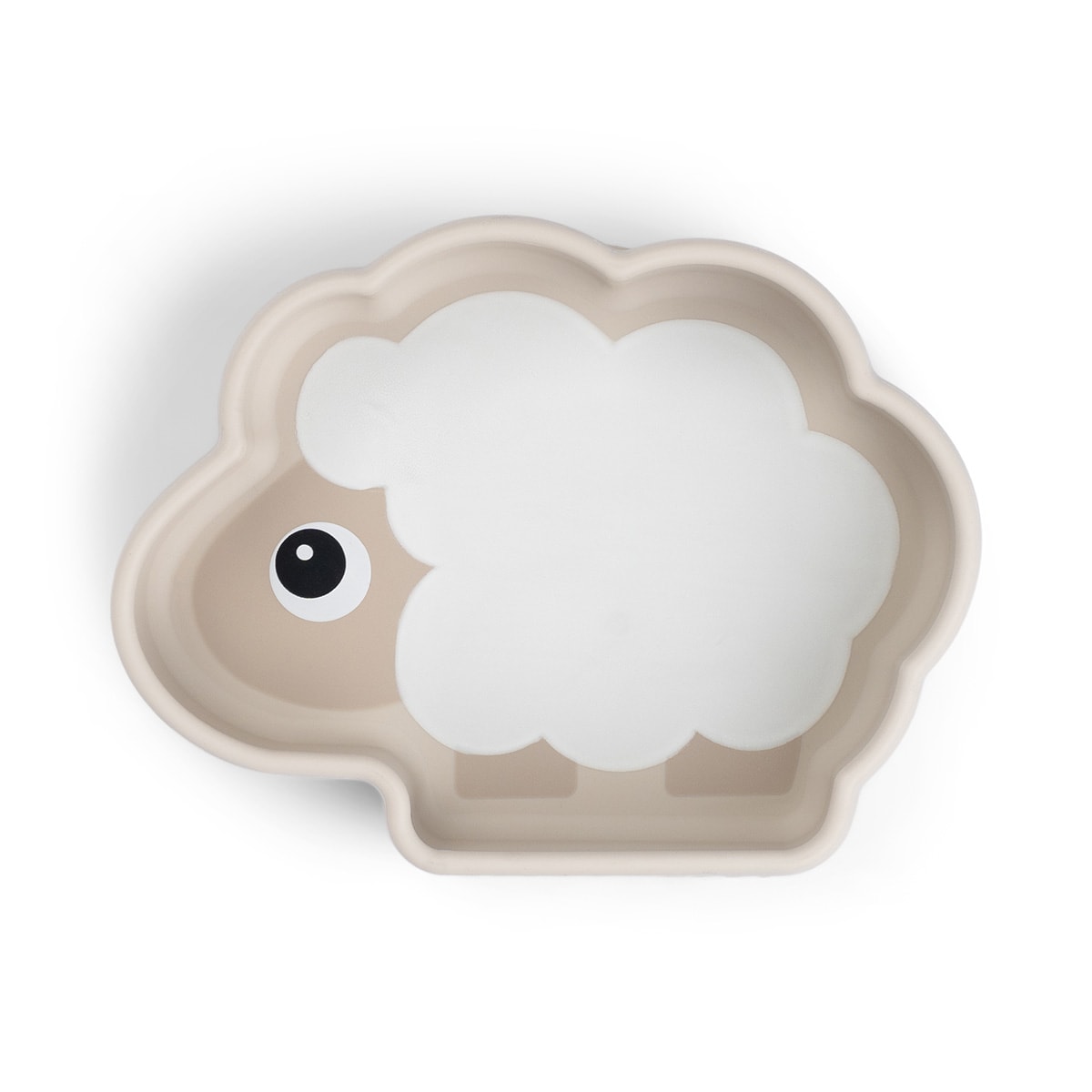 Silicone Stick&Stay Bowl Sheepy Sand