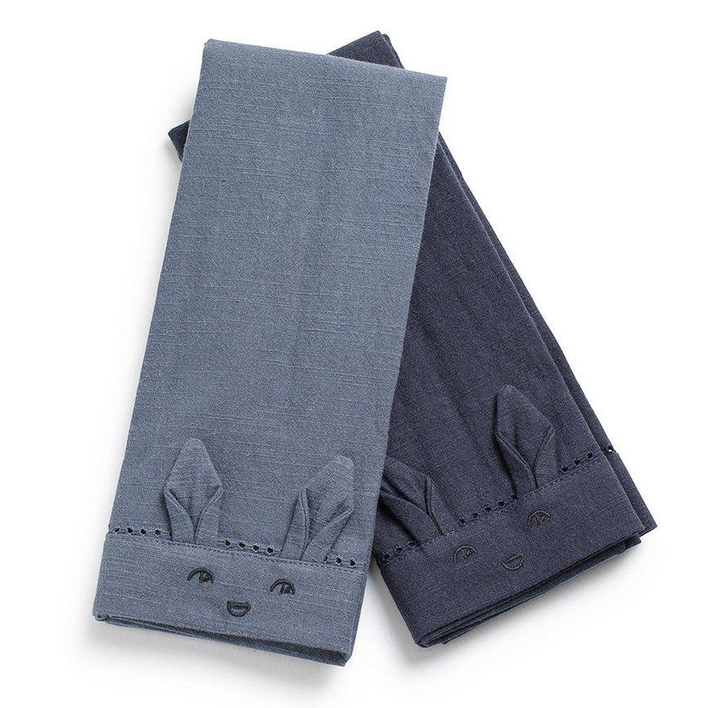 2-Pack EAT Baby Servetter Tender Blue/Juniper