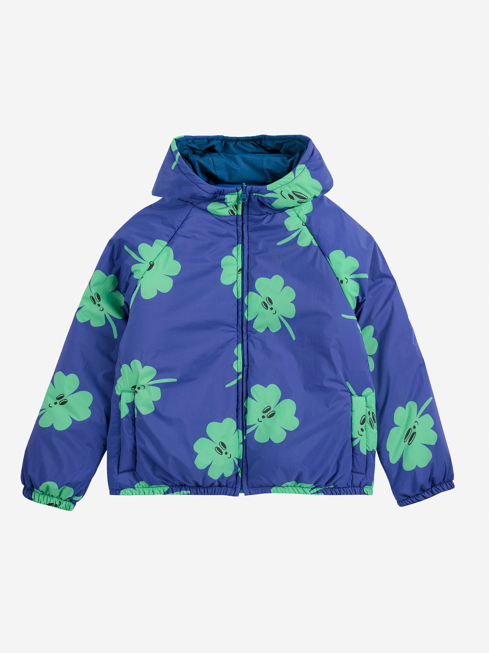 Lucky Clover All Over Vändbar Anorak Purple