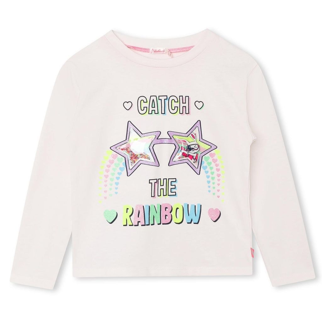 Long Sleeved Graphic T-shirt Cream