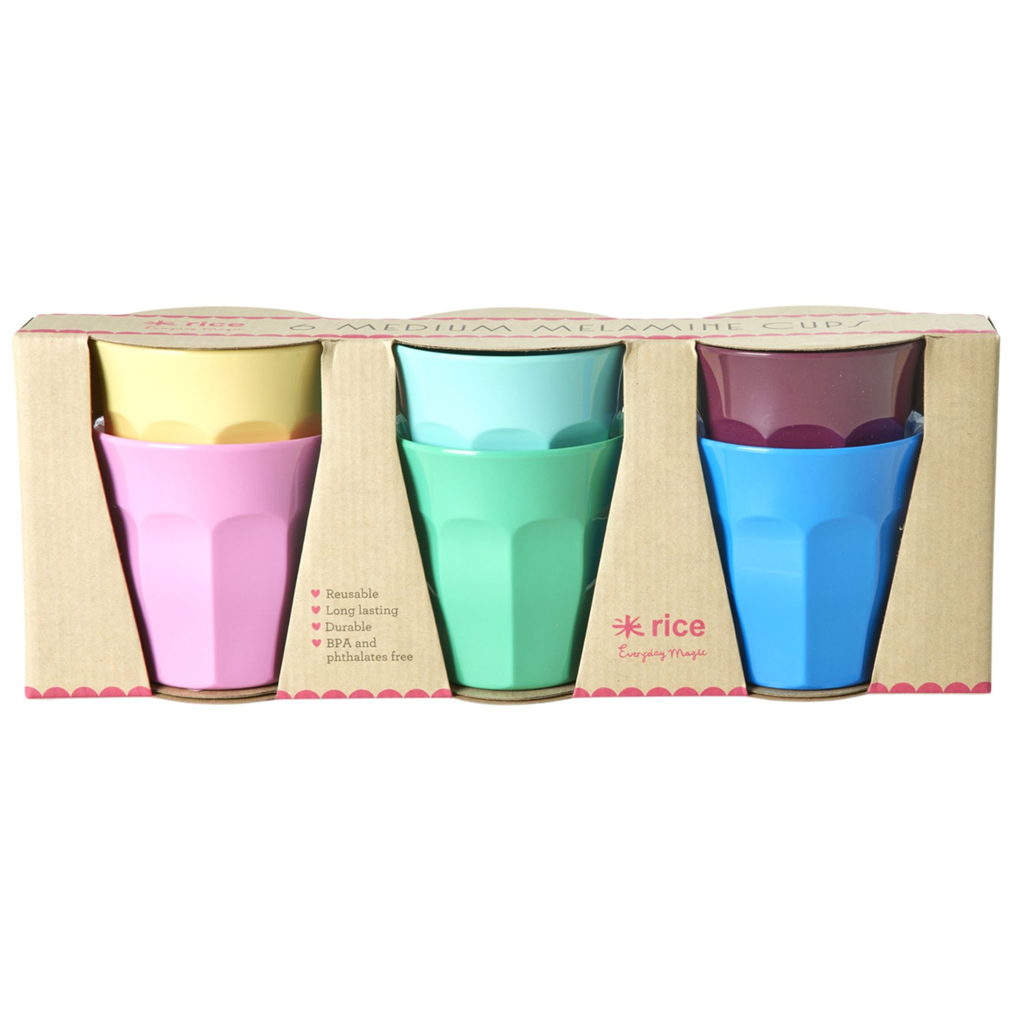 6-Pack Medium Kopper I Melamin Show Your Colors