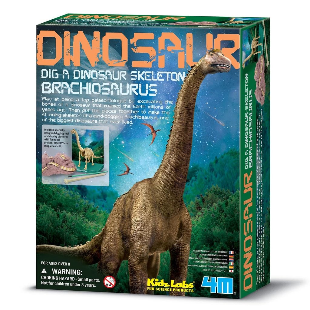 KidzLabs Dig a Dinosaur Skeleton - Brachiosaurus Science Kit