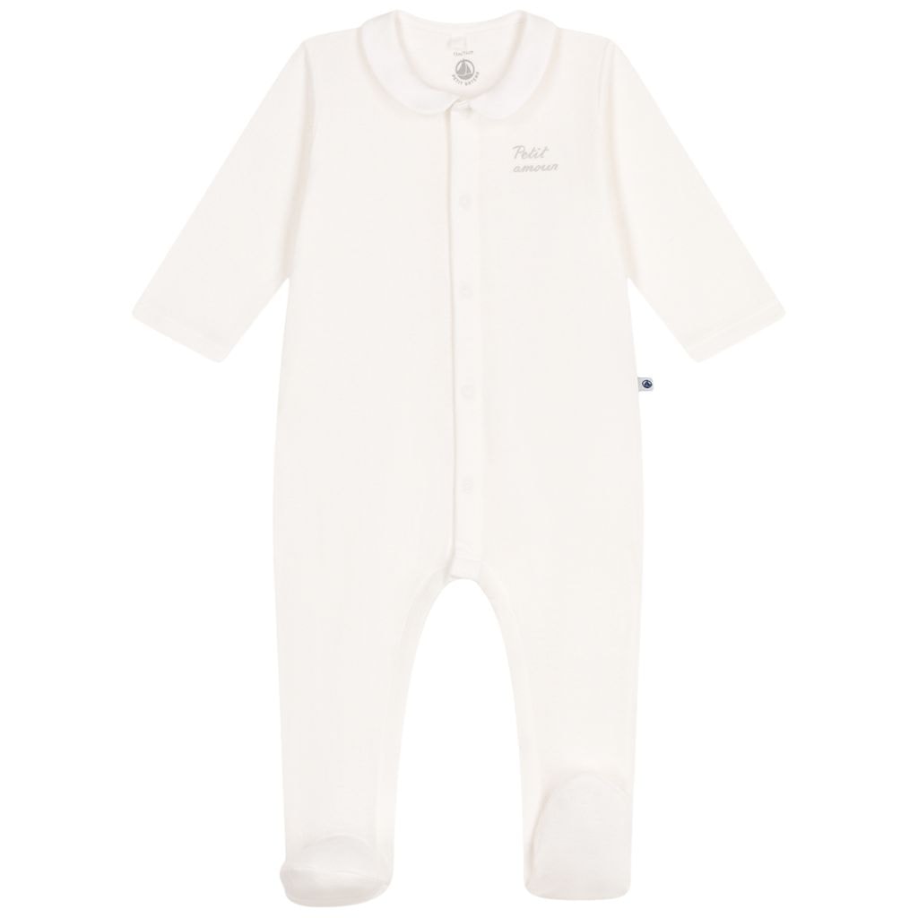 Onesie With Collar Marshmallow