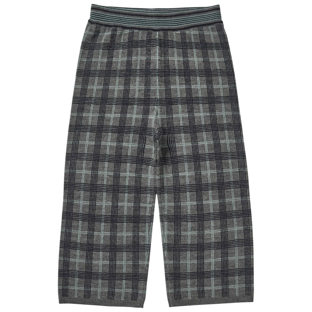 Check Pants in Grey Melange