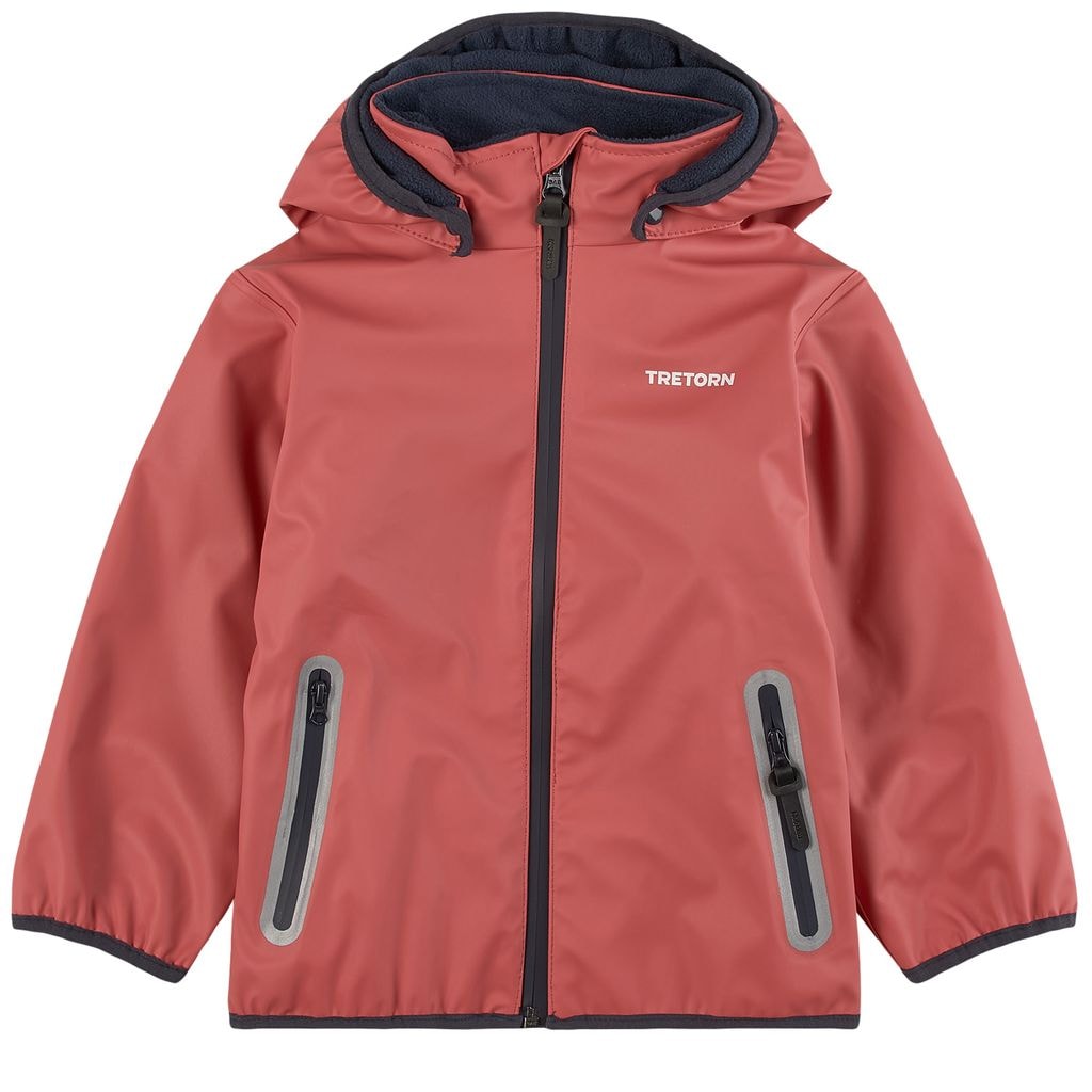 Aktiv Fleece Regnjakke Dusty Cedar