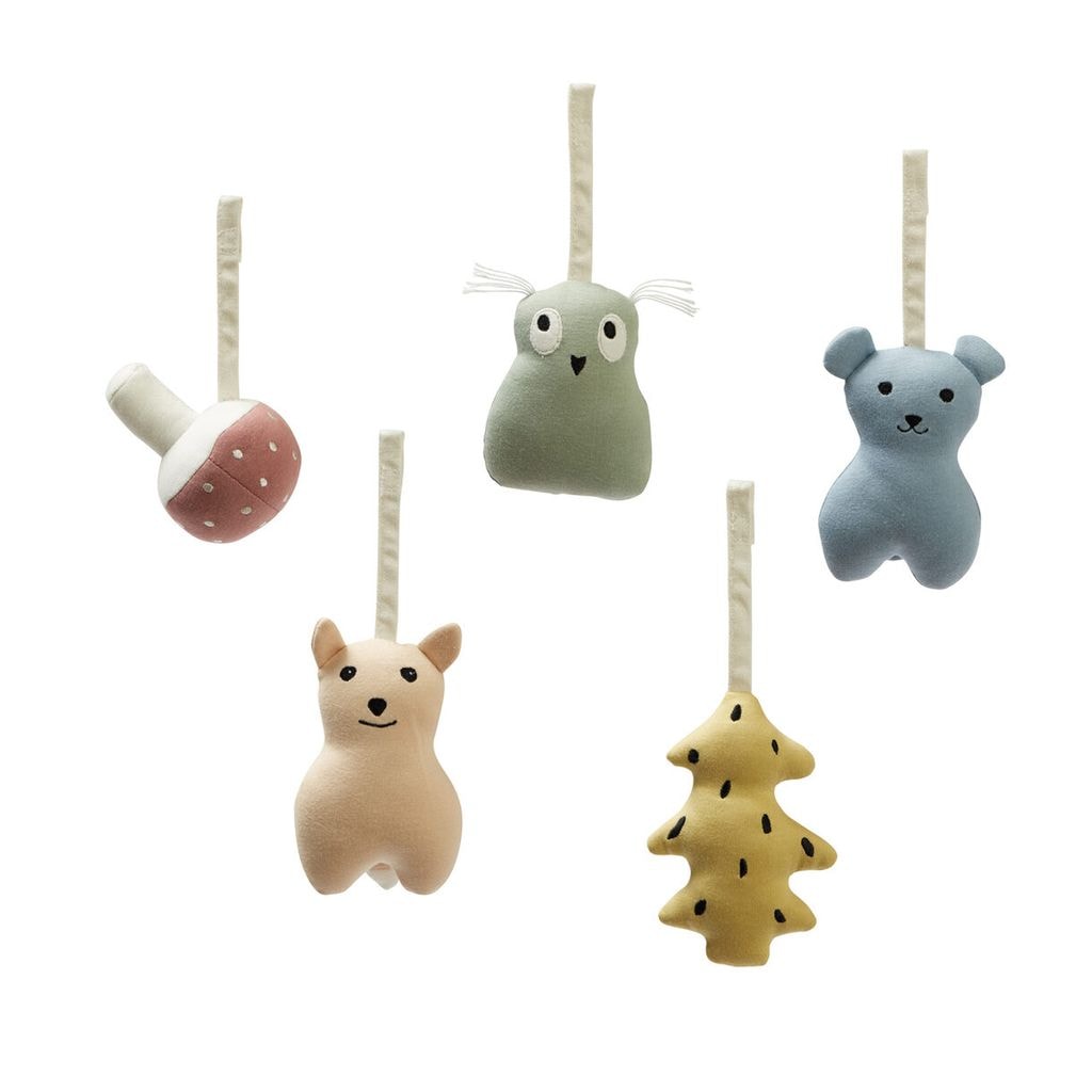 5-Pack Edvin Woodland Babygymleksaker